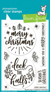 Big Messages: Christmas - Lawn Fawn Stamps
