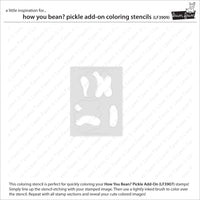 How you Bean? Pickle - Lawn Clipping Add-On Coloring Stencil
