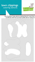 How you Bean? Pickle - Lawn Clipping Add-On Coloring Stencil