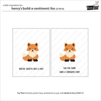 Henry's Build-A-Sentiment: Fox - Lawn Fawn Stamps