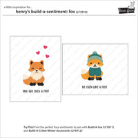 Henry's Build-A-Sentiment: Fox - Lawn Fawn Stamps