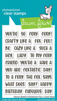 Henry's Build-A-Sentiment: Fox - Lawn Fawn Stamps