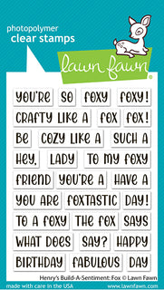 Henry's Build-A-Sentiment: Fox - Lawn Fawn Stamps