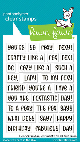 Henry's Build-A-Sentiment: Fox - Lawn Fawn Stamps