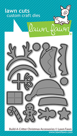 Build-A-Critter Christmas Accessories - Lawn Cuts Custom Craft Die