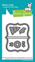 Center Picture Window Card Holiday - Lawn Cuts Custom Craft Add-On Dies