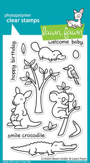 Critters Down Under - Lawn Fawn Stamp