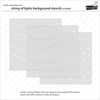 String of Lights - Lawn Clippings Background Stencils