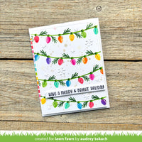 String of Lights - Lawn Clippings Background Stencils
