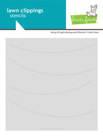 String of Lights - Lawn Clippings Background Stencils