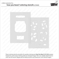 How you Bean? - Lawn Clippings Coloring Stencils