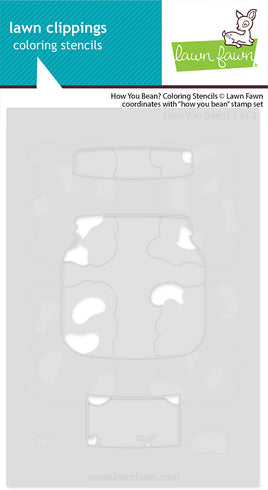 How you Bean? - Lawn Clippings Coloring Stencils