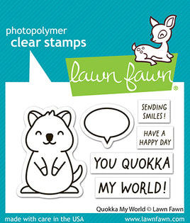 Quokka My World - Lawn Fawn Stamps