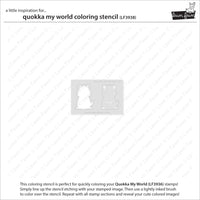 Quokka My World - Lawn Clippings Coloring Stencil