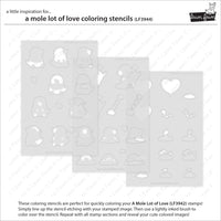 A Mole Lot of Love - Coloring Stencils