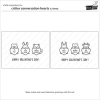 Critter Conversation Hearts - Clear Stamp