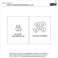 Critter Conversation Hearts - Clear Stamp