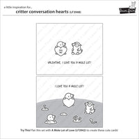 Critter Conversation Hearts - Clear Stamp