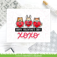 Critter Conversation Hearts - Clear Stamp