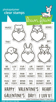 Critter Conversation Hearts - Clear Stamp