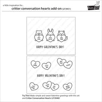 Critter Conversation Hearts Add-On - Clear Stamp