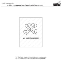Critter Conversation Hearts Add-On - Clear Stamp