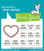 Critter Conversation Hearts Add-On - Die