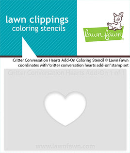 Critter Conversation Hearts Add-On - Coloring Stencils