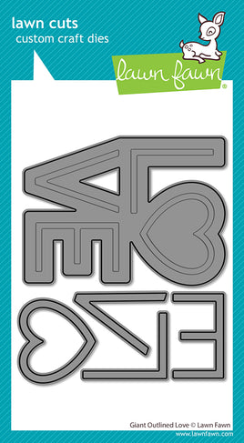Giant Outlined Love- Die