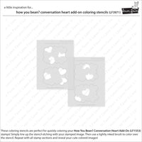 How You Bean? Conversation Heart Add-On - Coloring Stencils