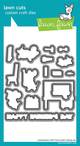 Mice Tools - Lawn Cuts Custom Craft Dies