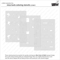 Mice Tools - Lawn Clippings Coloring Stencils