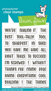 Henry's Build-A-Sentiment: Tools - Lawn Fawn Stamps
