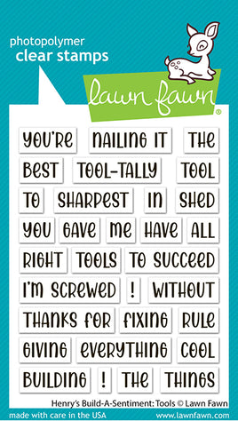 Henry's Build-A-Sentiment: Tools - Lawn Fawn Stamps