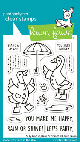 Silly Goose, Rain or Shine! - Lawn Fawn Stamps