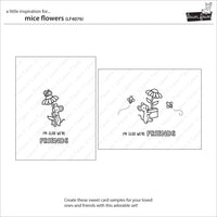 Mice Flowers - Lawn Fawn Stamps