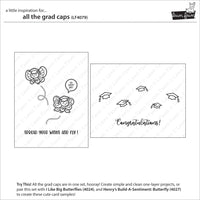 All the Grad Caps - Lawn Fawn Stamps