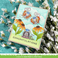 All the Grad Caps - Lawn Fawn Stamps