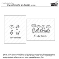 Tiny Sentiments: Graduation - Lawn Fawn Stamps