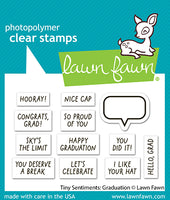 Tiny Sentiments: Graduation - Lawn Fawn Stamps