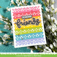Folksy Tulip Border - Lawn Cuts Custom Craft Dies