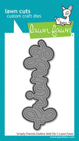 Scripty Friends Outline Add-On - Lawn Cuts Custom Craft Dies