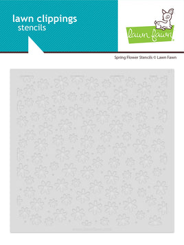 Spring Flowers - Lawn Clippings Coloring Stencils