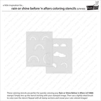 Rain or Shine Before 'n Afters - Lawn Clippings Coloring Stencils