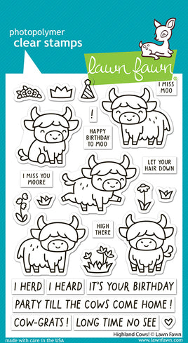 Highland Cows! - Lawn Fawn Stamps