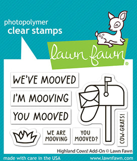 Highland Cows! - Lawn Fawn Add-On Stamps