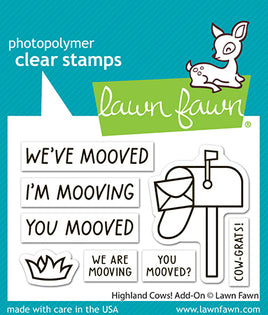 Highland Cows! - Lawn Fawn Add-On Stamps