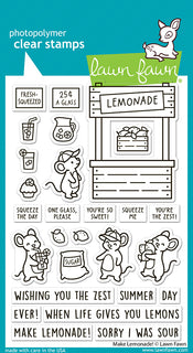 Make Lemonade! - Lawn Fawn Stamps