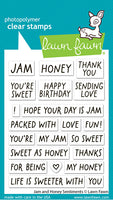 Jam and Honey Sentiments - Lawn Fawn Stamps