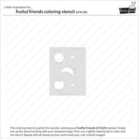 Fruitful Friends - Lawn Clippings Coloring Stencil